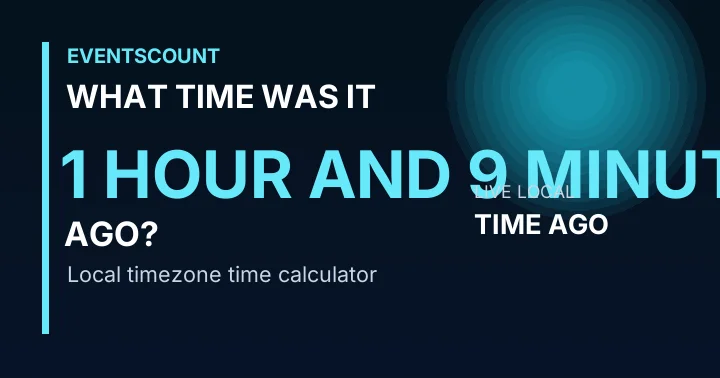 What Time Was It 1 Hour And 9 Minutes Ago?