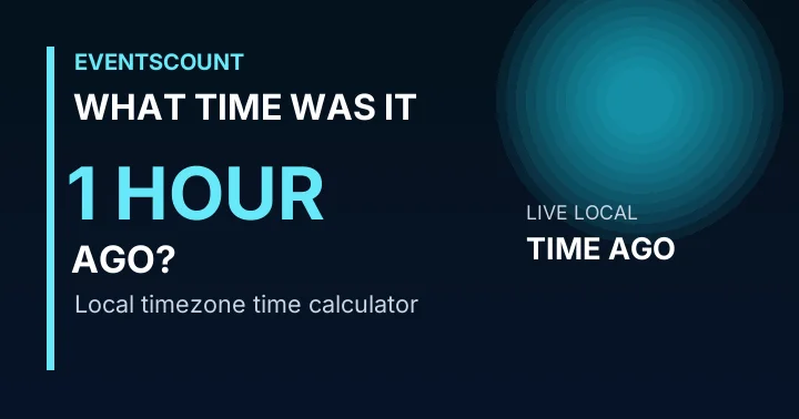 What Time Was It 1 Hour Ago?