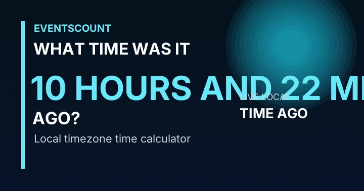 What Time Was It 10 Hours And 22 Minutes Ago?
