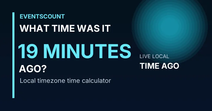 What Time Was It 19 Minutes Ago?