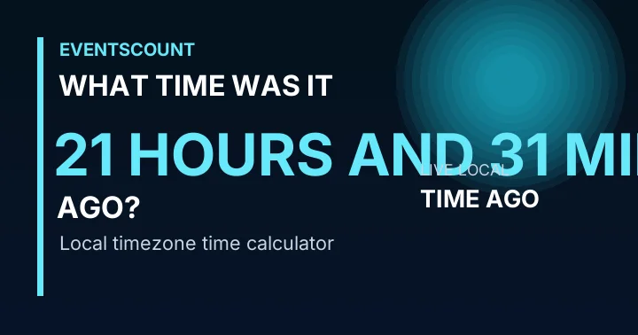 What Time Was It 21 Hours And 31 Minutes Ago?