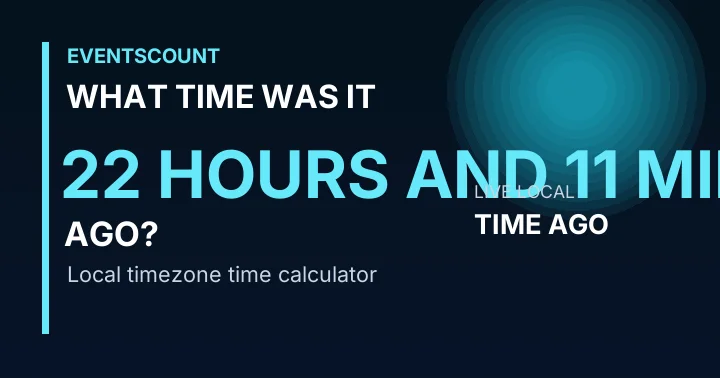 What Time Was It 22 Hours And 11 Minutes Ago?