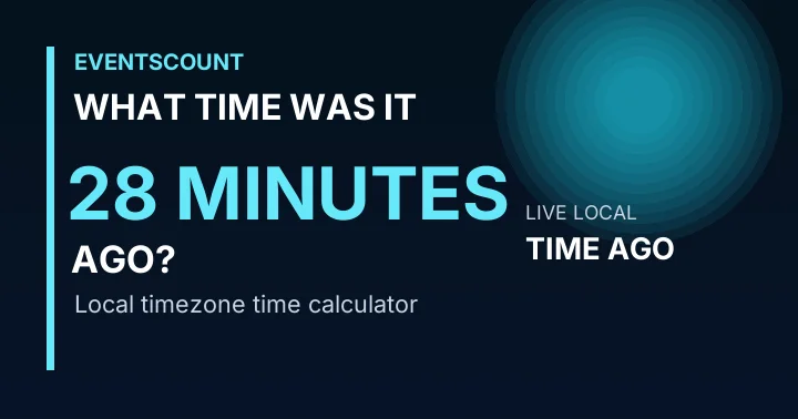 What Time Was It 28 Minutes Ago?