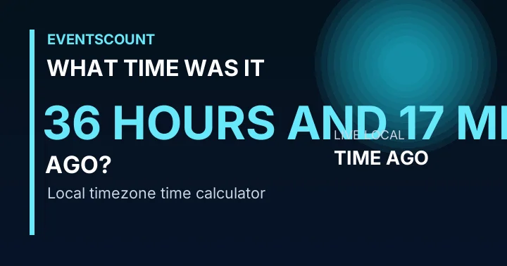 What Time Was It 36 Hours And 17 Minutes Ago?