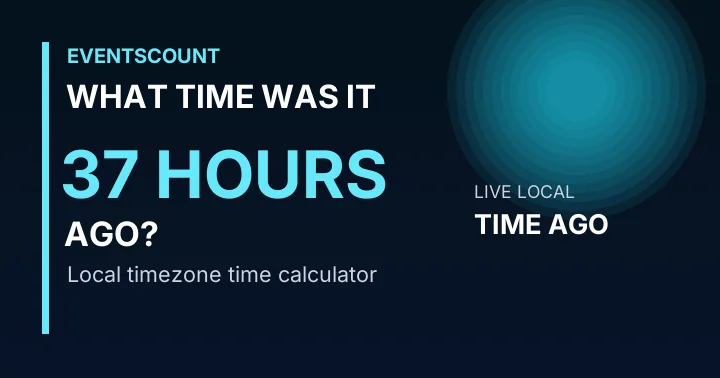 What Time Was It 37 Hours Ago?