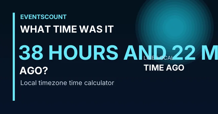 What Time Was It 38 Hours And 22 Minutes Ago?