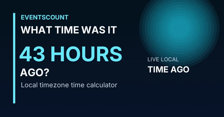 What Time Was It 43 Hours Ago?