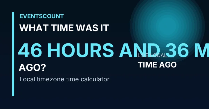 What Time Was It 46 Hours And 36 Minutes Ago?