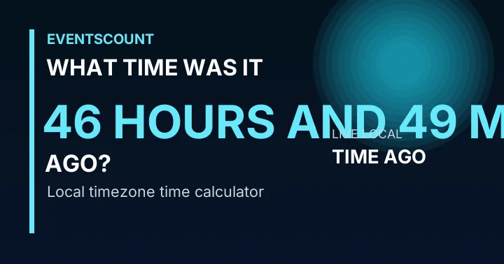 What Time Was It 46 Hours And 49 Minutes Ago?