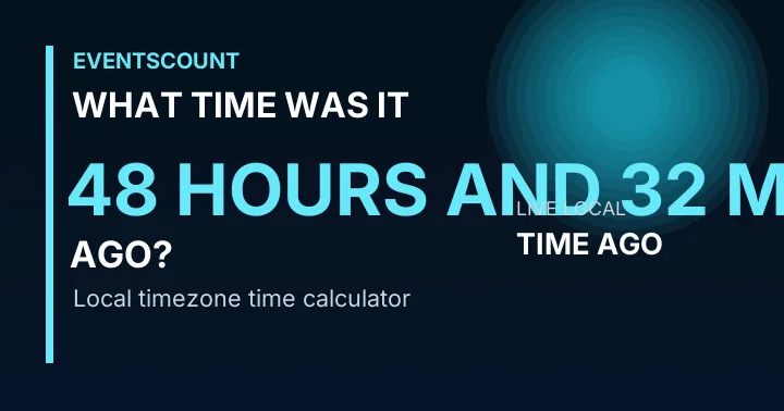What Time Was It 48 Hours And 32 Minutes Ago?