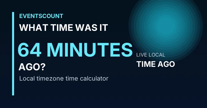 What Time Was It 64 Minutes Ago?