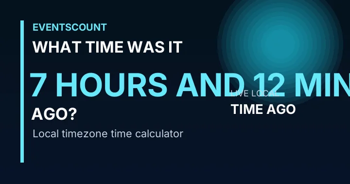 What Time Was It 7 Hours And 12 Minutes Ago?